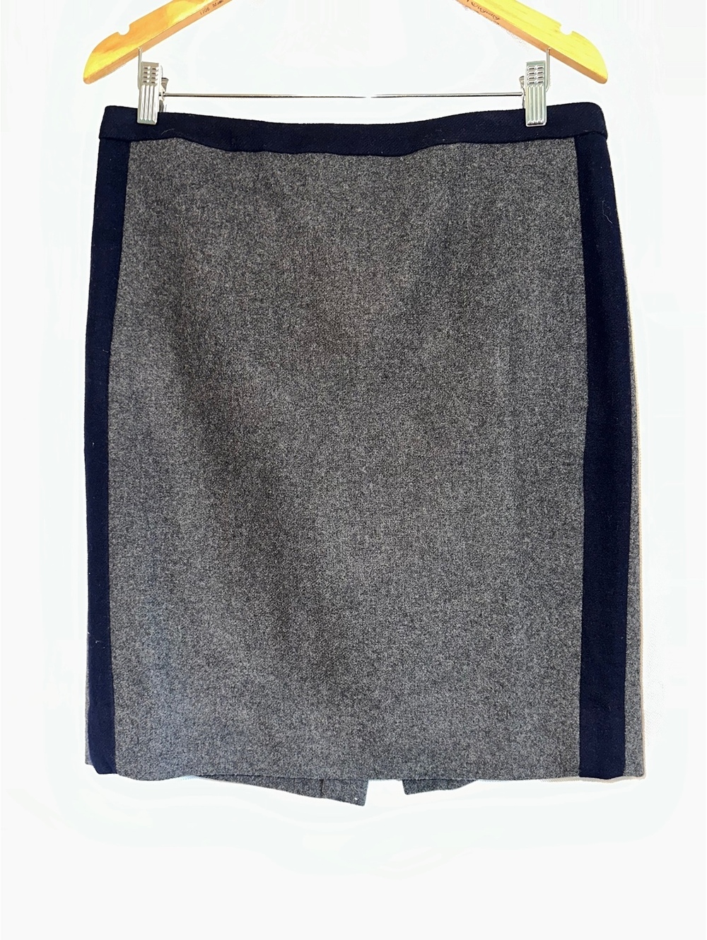 J.Crew Colorblock Wool "The Pencil Skirt" Size 10
